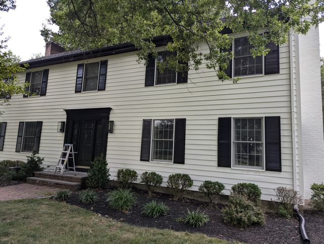 Freshly painted home exterior